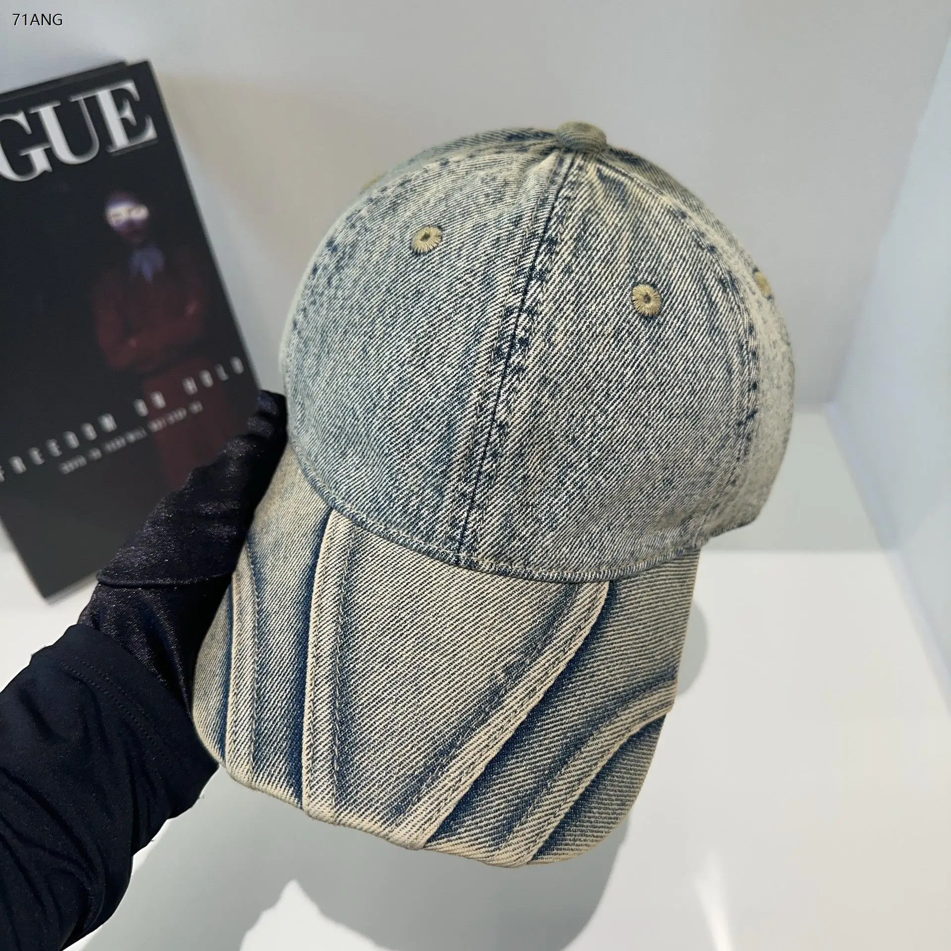 

25 Autumn and Winter New Denim Baseball Cap Retro Washed Casual Caps Street Racket Outdoor Sun Hat