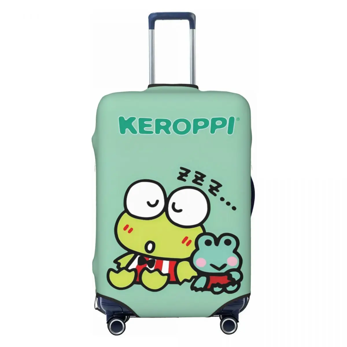 

Чехол для чемодана с персонажем аниме Keroppi, практичная защита для бизнеса, принадлежности для багажа, полета