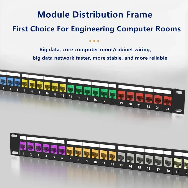 

Ethernet Lan RJ45 Cat 6 Module Shielding Cat6a Keystone Coupler 10Gbps Network Wiring For 19 inch Patch Panel RJ45 Connector