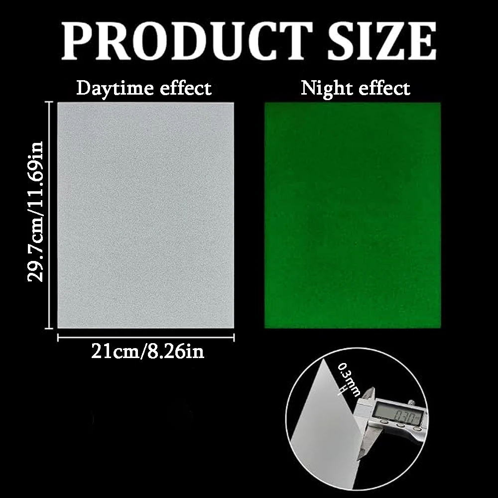 5pcs Luminous Heat Shrink Sheet,   Used For DIY Mother's Day, Halloween, Thanksgiving, Easter Decoration Handicrafts