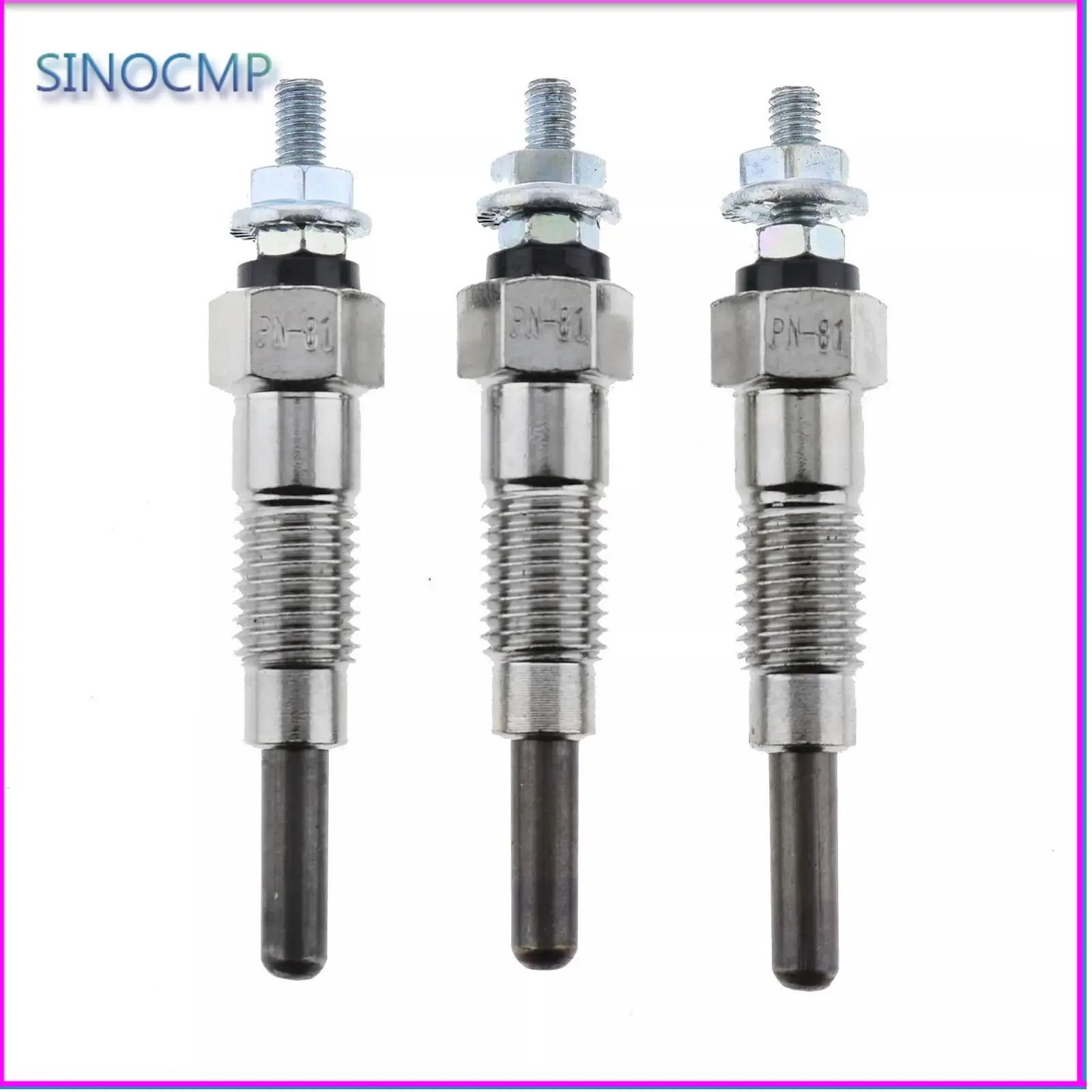 

3pcs/Set Glow Spark Plugs 15261-65510 15521-65512 15694-65510 15694-65512 For Kawasaki Mule 2510 3010 4010 Diesel 2000-2013