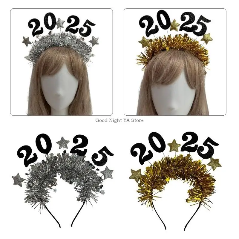 Modieuze Golden Star Headband Headpieces 2025 Hoofddeksels voor feestelijke gelegenheid