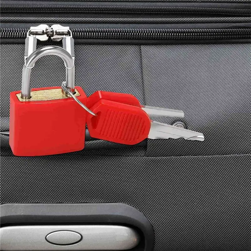 ABRN-8 Pack Locks Small Padlock With Key Luggage Gym Locker Lock Mini Colorful Padlock For Outdoor School Home