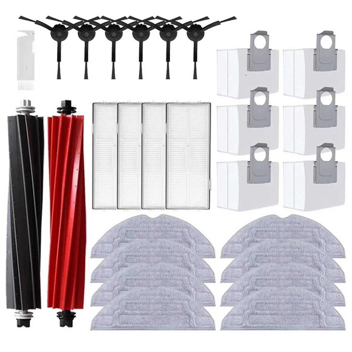 

Запчасти для робота-пылесоса Xiaomi Roborock S8 S8 Pro Ultra S8 +, основная боковая щетка, насадка на швабру, фильтры НЕРА, мешки для пыли