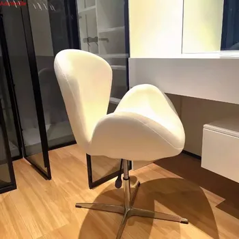 홈 침실 소녀 메이크업 의자, 편안한 좌식 드레싱 테이블 스툴, 셰르파 리프트 회전 의자, 신제품 컴퓨터 의자 