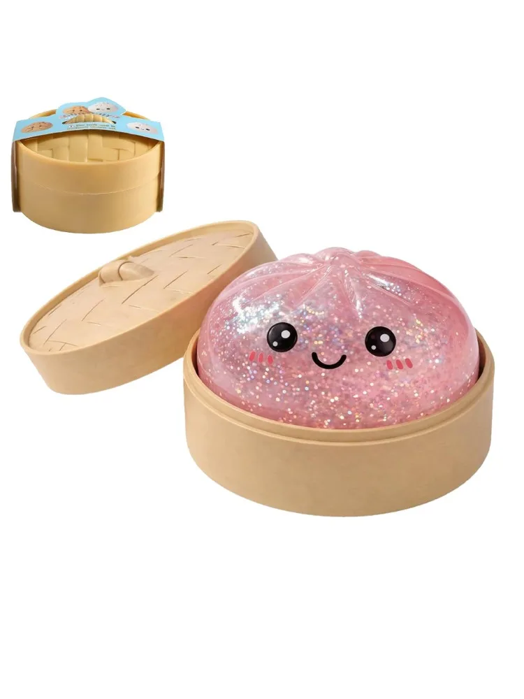 Hot Glitter Dumpling Simulatie Flash Dumpling Drukbal Langzaam rebound Zacht knijpen Decompressie Kantoordecoratie Verjaardagscadeaus - afbeelding 2
