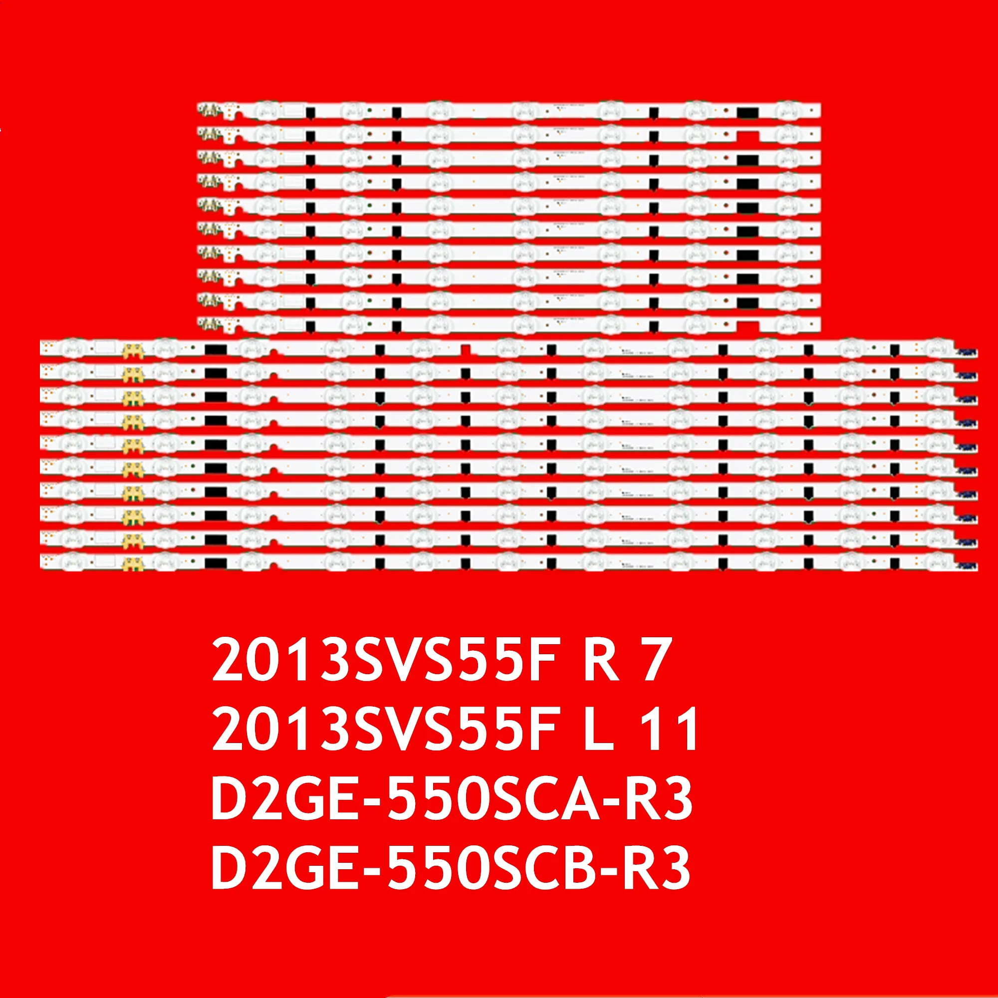 LED Strip For UE55F5000 UE55F5500 UE55F6100 UE55F6200 UE55F6400 UE55F6500 UE55F6800 UE55F5030 UE55F6320 2013SVS55F R 7 L 11