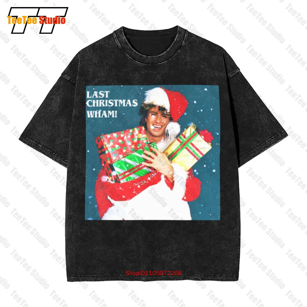 

Last Christmas Wham George Michael Vintage Oversized T-Shirt Black S 3Xl UEJO