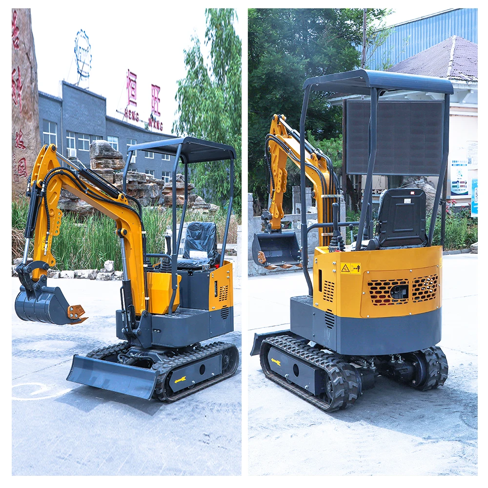 Mini Excavators for Sale 1000kg 1 Ton EPA Small Digger 1T Micro Digging Machine Hydraulic Crawler Excavator For farm or home use