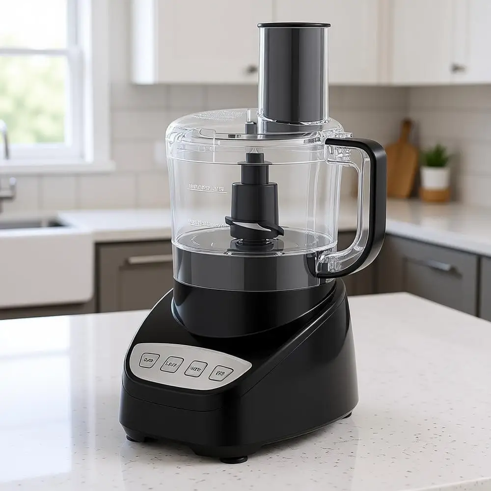 

Кухонный комбайн на 8 чаш, простая сборка, S-образный нож из нержавеющей стали, функции измельчения, нарезки, шинковки, двигатель 450 Вт