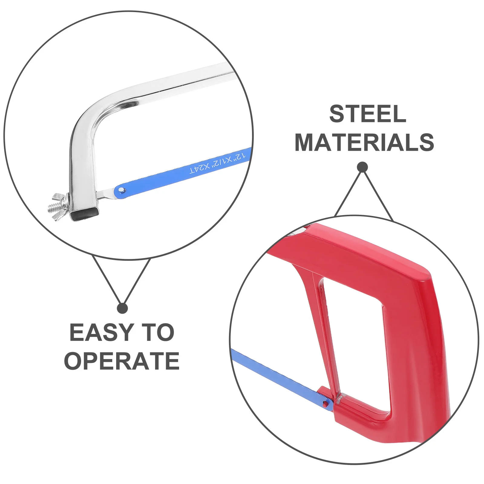 Cadre de scie à main en alliage d'aluminium, arc de scie à métaux en acier réglable pour le travail du bois, outil de coupe Portable, accessoire de cadre de scie