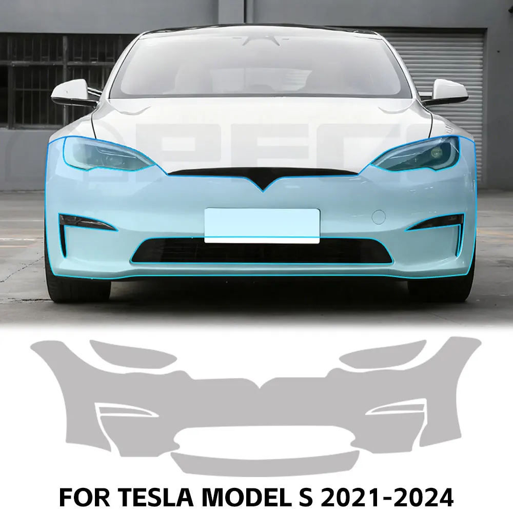 

9Mil TPU Paint Protection Film Pre-cut PPF For Tesla Model S 2021-2025 Car Body Anti-scratch Clear Bra Resistant Invisible Cover