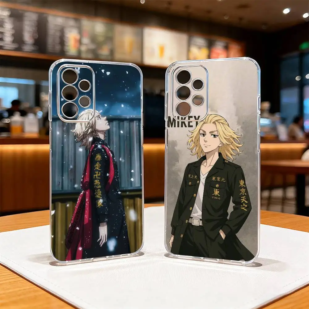 

Tokyo R-Revenger-S Mikey-Y Phone Case Transparent Silicone Soft For Samsung S25,S24,S21,S22,S23,S30,Ultra,S20,Plus,Fe