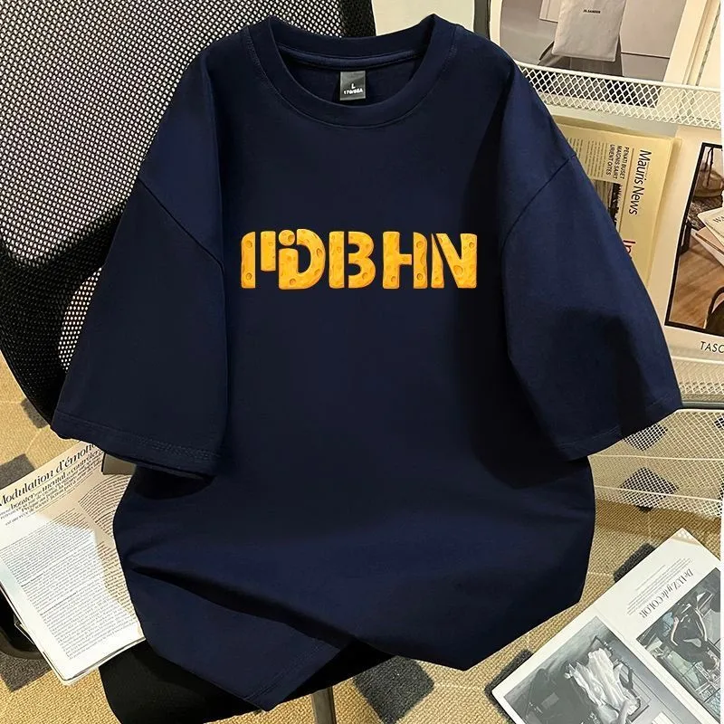 

Креативная футболка с принтом «Сыр» для пар, летняя свободная повседневная модель для мужчин и женщин