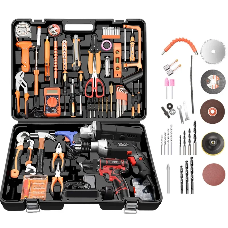 Multipurpose Variable Speed Control Professional Household Use Woodworking 100pcs Impact Drill Kit