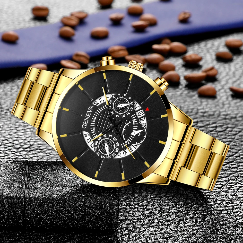 Couple's new handsome and fashionable quartz couple watch fashion suit alloy dial daily wear birthday party New Year's Day Chris
