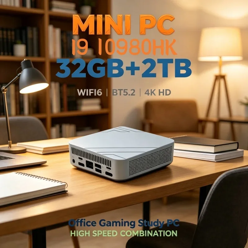 Paradisiacal 2026 Shining Kestrel MINI PC Kitted With Core I9 10980HK Profuse RAM 1TB SSD WIFI 6 BT5.2 4K HD Unstuttered