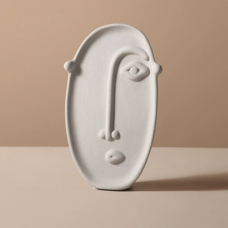 추상적인 얼굴 석고 석고 몰드, DIY 수제 향수 아로마 캔들, 실리콘 몰드 쥬얼리 디스플레이 장식, 사람 얼굴 몰드