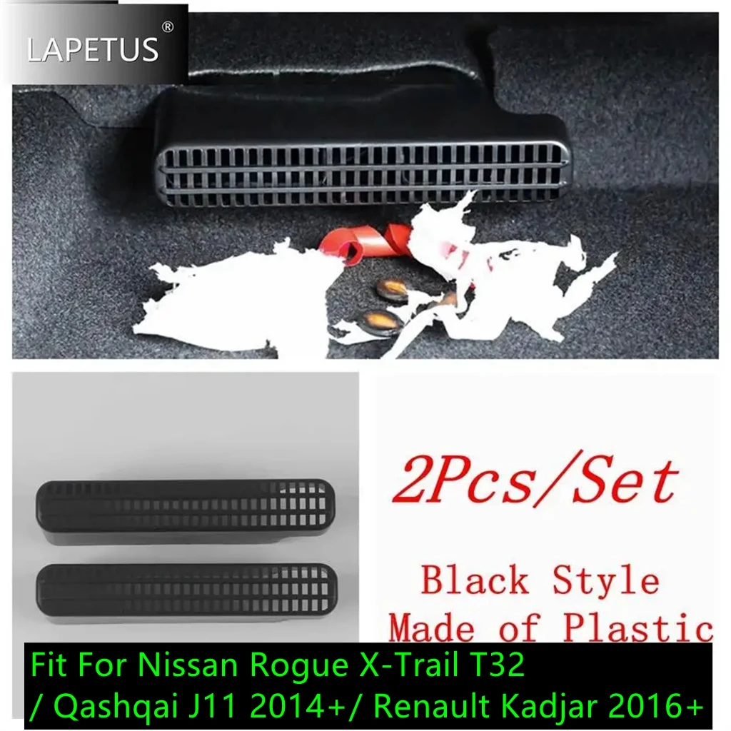 

Under Seat Air Vent Dust Cover Accessories For Nissan Rogue X-Trail T32 / Qashqai J11 2014 - 2020 / Renault Kadjar 2016 - 2022