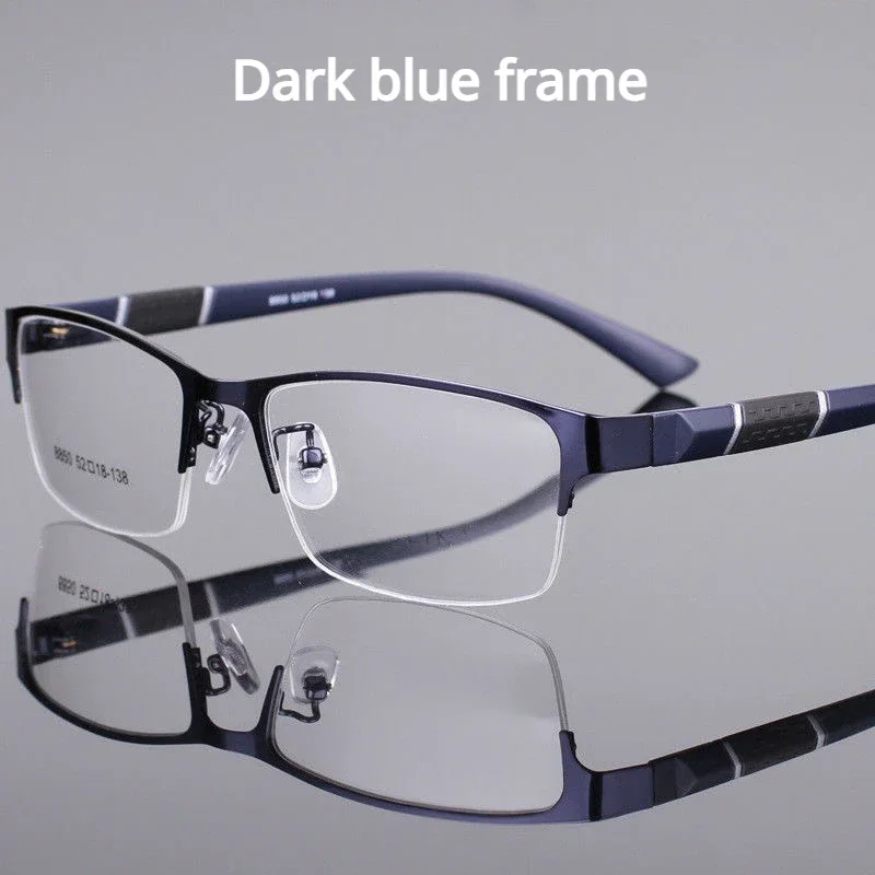 Men's Business Half Frame Design Reading Glasses Flexible Classical Retro Presbyopia Eyeglasses Prescription Eyeglasses Очки