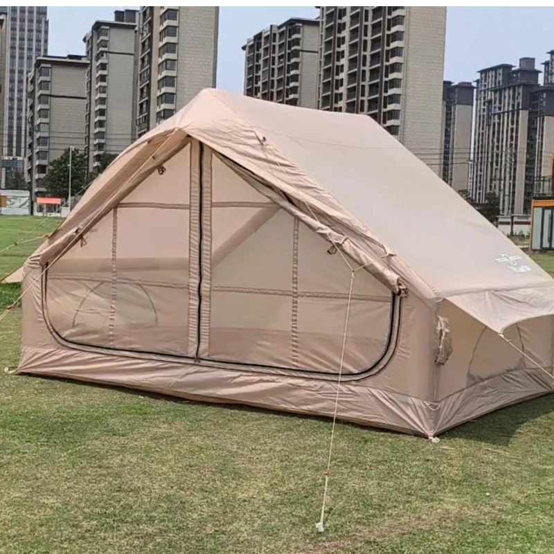 

Outdoor Camping Quick Open Inflatable Tent Travel Portable Single Door Multi Person Oxford Cloth Inflatable Tent Camping Tent