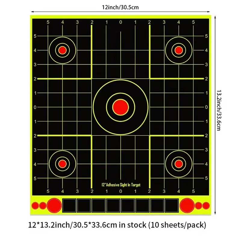 10Pcs Color Splatter Target Stickers Strong Adhesive Clear Impact Mark Shooting Aim Stickers for Archery Hunting and Shooting - view 2