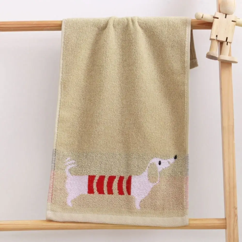 Toalla de baño gruesa con dibujos animados para niños, toalla de mano de algodón suave de lujo para el hogar, 2 piezas, 25x50cm