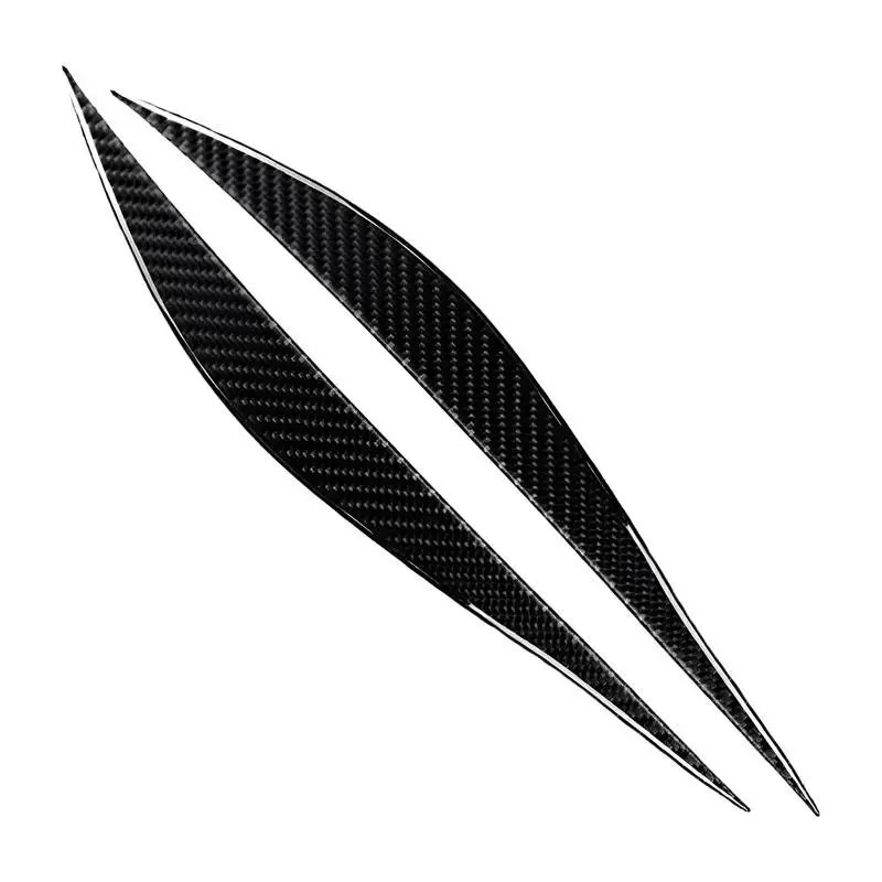 

Eyelid Cover For Car Carbon Fiber Headlight Eyebrows Decor For Auto Simple And Elegant Car Headlight Eyebrow Decoration Strip