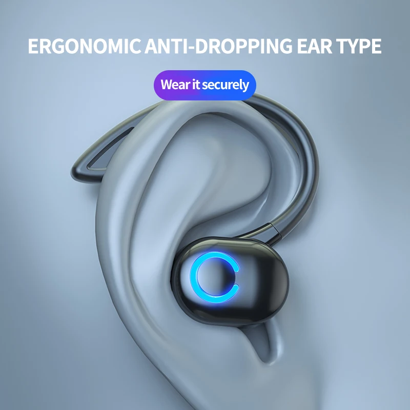 W6 Wireless Bluetooth Headphones Earphone Caixa de som Headset Earbuds TWS Hearing Aids Earphones Bone Conduction Bluetooth