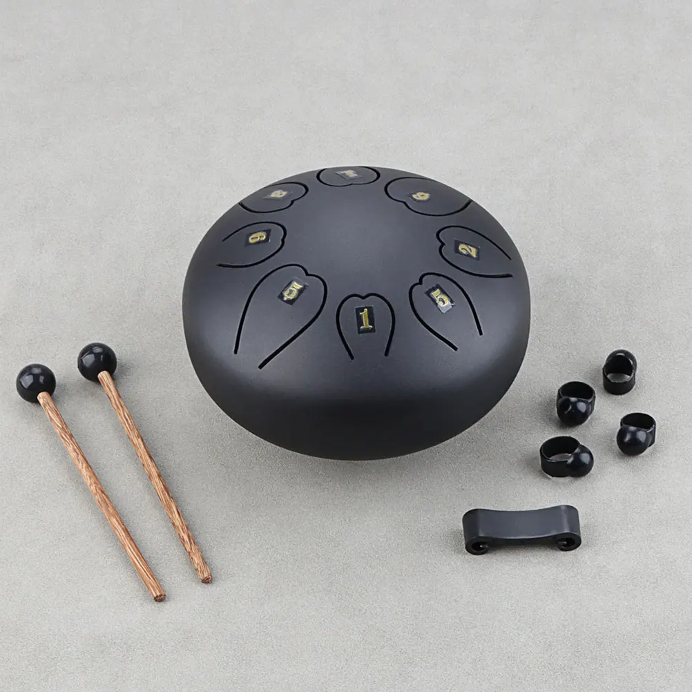

1Set Tongue Drum Metal Percussion Instrument Small Hand Drum for Music Practice Yoga Performance Percussion Instrument