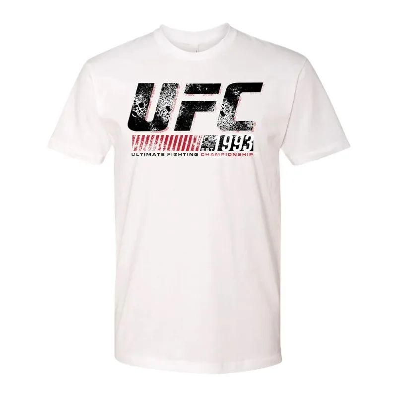 2024 Summer UFC Mixed Martial Arts Boxing Free Combat Martial Arts Short Sleeve Men and Women Pure Cotton Printed Short Sleeve