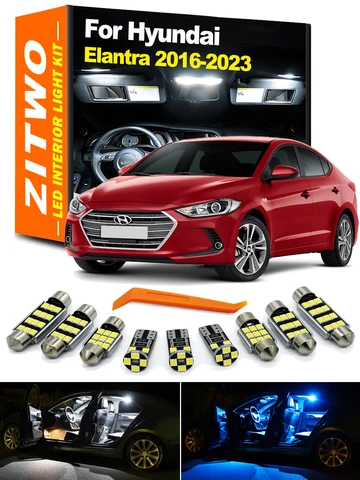 ZITWO 10 шт. светодиодные лампы для Hyundai Elantra MK6 2016-2023 — детальный вид товара