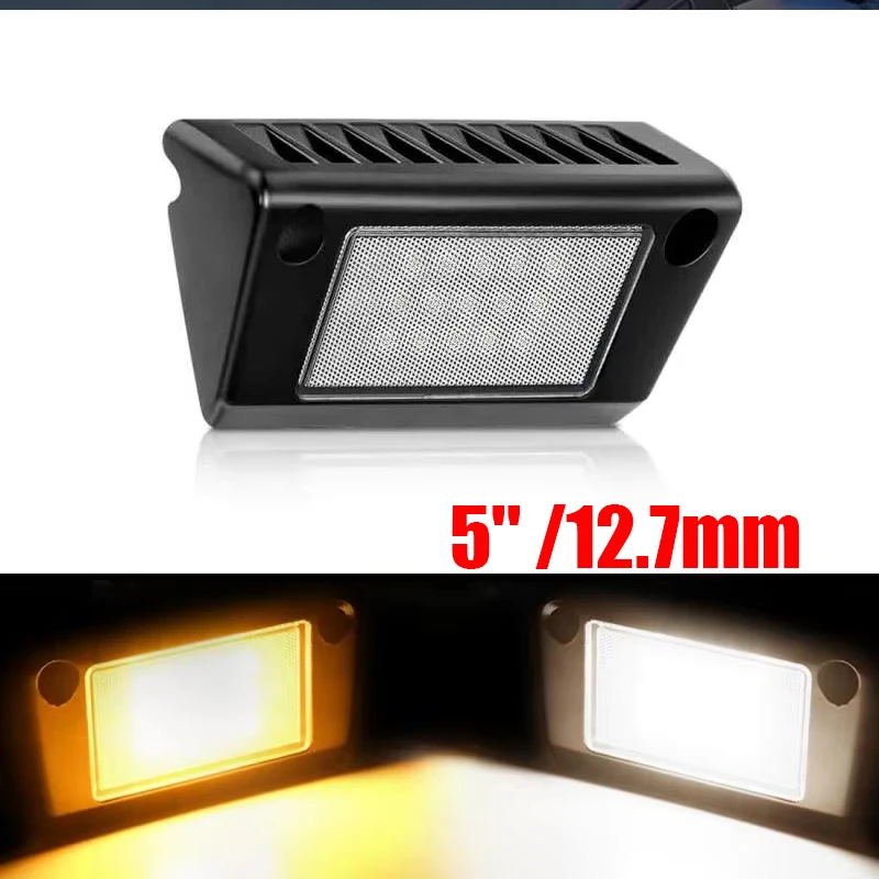 5-Inch Caravan Lights Waterproof Wall Emergency Street Light Garage Lighting Patio Security Light Yellow 3000K And White 6000K