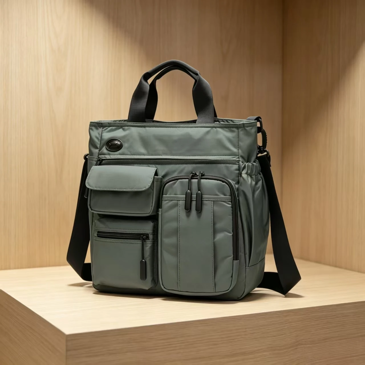 

Multifunctionalshouldercrossbodybag, earphone hole, waterproof nylon travel handbag, large business storage crossbody bag