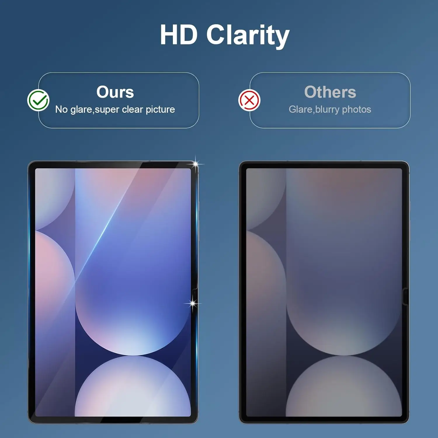 2PCS Tempered Glass Screen Protector for Samsung Galaxy Tab S11 S10 S9 S8 S7 FE S6 Lite A11+ A9+ Plus A8 A7 8.7 12.4 11inch Film view 6
