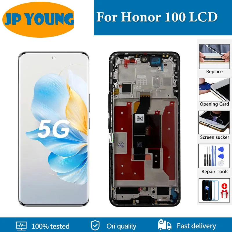 6.7'' Amoled Display For Huawei Honor 100 LCD Display Touch Screen for Honor100 MAA-AN00 Display Digitizer Assembly Repair Parts