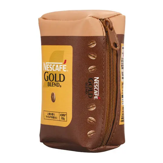 Produtos spot, oficial japonês bandai gashapon, bolsa com zíper 3d nestlé, bolsa de papelaria de couro pu, estojo de caneta, mini modelo, brinquedo