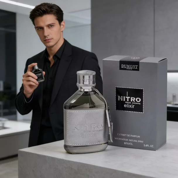 

Парфюмерная вода Dumont NITRO BLUE 3.4 унции — роскошный мужской аромат с фруктовыми, древесными и цветочными мужественными нотами.