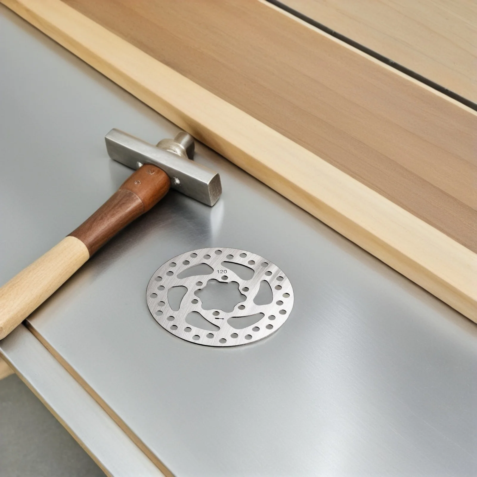 Bike Disc Brake Rotor Stainless Steel 6-Bolt Hollow Design Lightweight Durable Electric Scooter Bicycle Mountain Bike Brake