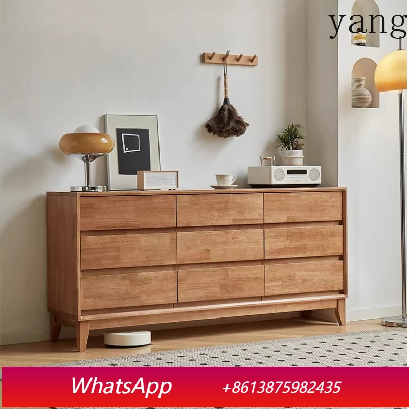 

LTT solid wood nine-chest cabinet household small apartment living room locker simple bedroom storage cabinet