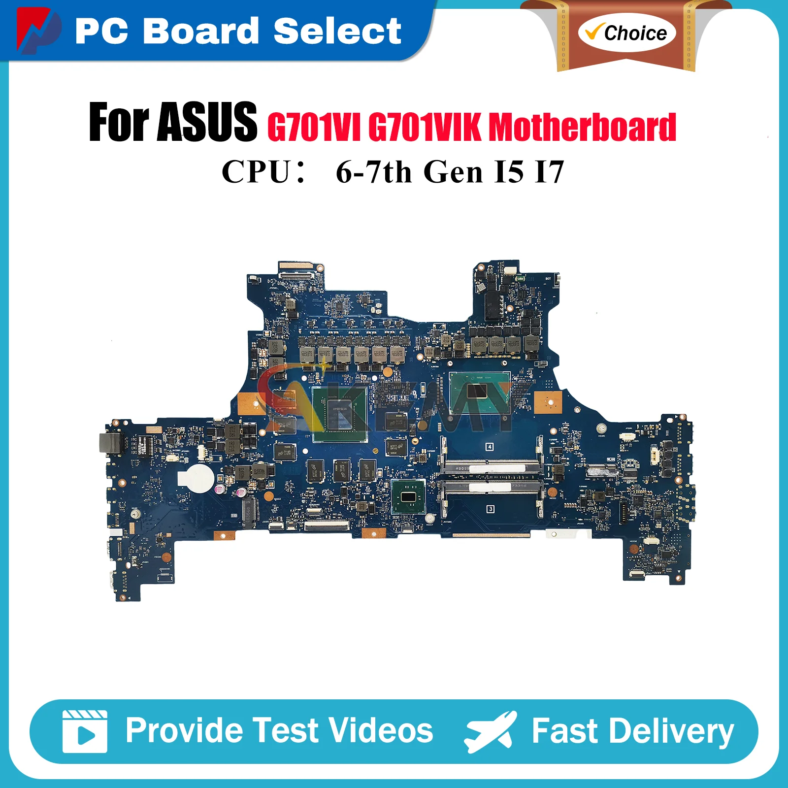 

G701VI Материнская плата для ноутбука ASUS ROG G701VI G701V G701VIK Материнская плата для ноутбука с процессором I5 I7 100% тестирование ОК быстрая доставка stk