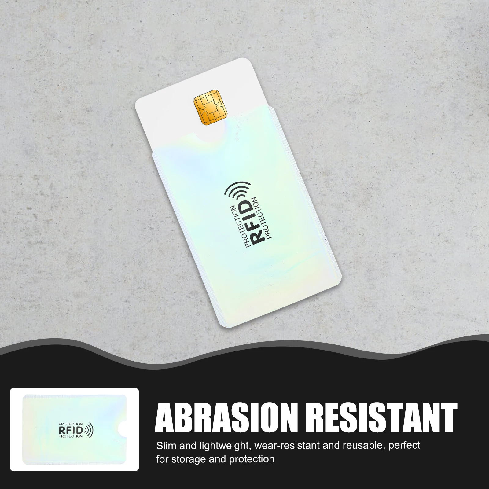 10 قطعة حافظة بطاقات حجب Rfid من رقائق الألومنيوم متعددة الأغراض حامل بطاقة الائتمان أغطية حماية للسفر والتسوق والأعمال