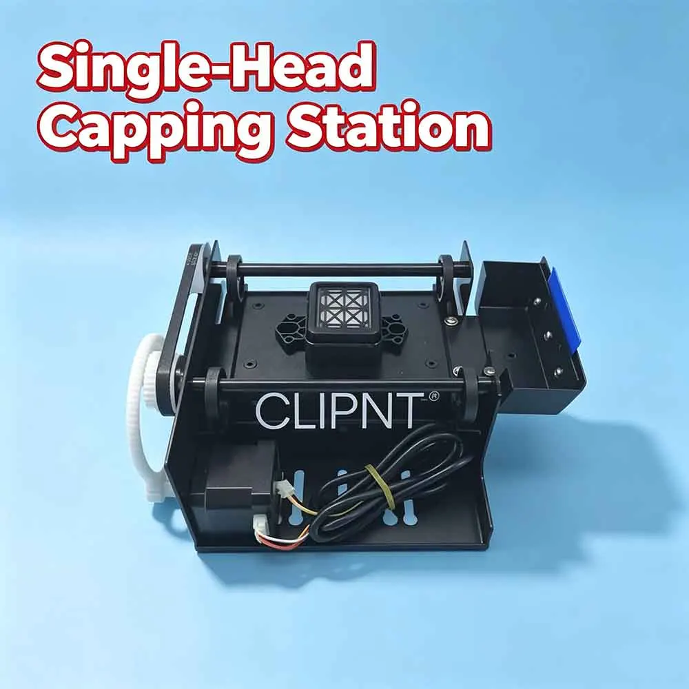 KY XP600 DX5 DX7 5113 Printhead Cleaning Station Single Head Capping Station Assembly Black for Eco-Solvent Printer