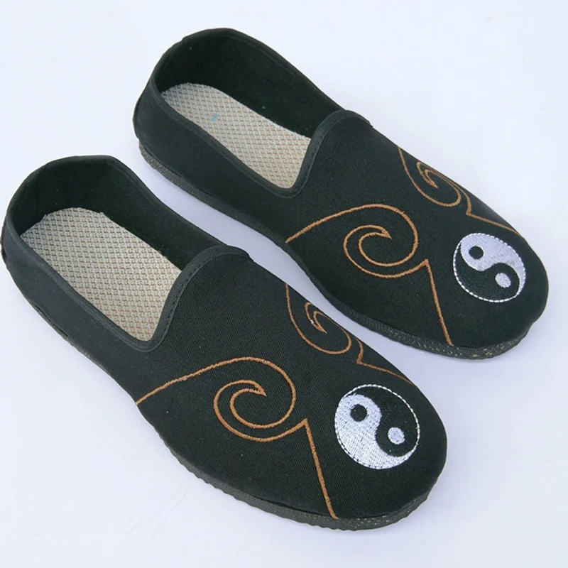 

Rubber Sole Cotten Breathable Taoist Shoes Chinese Traditions Footwear Tai Chi Shoes Kung Fu Wushu Shoes