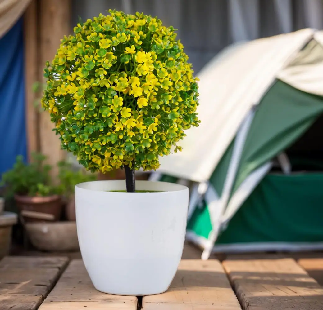 Bonsái de plantas artificiales, árbol pequeño, plantas en maceta de simulación, flores falsas, adornos en maceta para mesa, decoración de jardín, Hotel y hogar