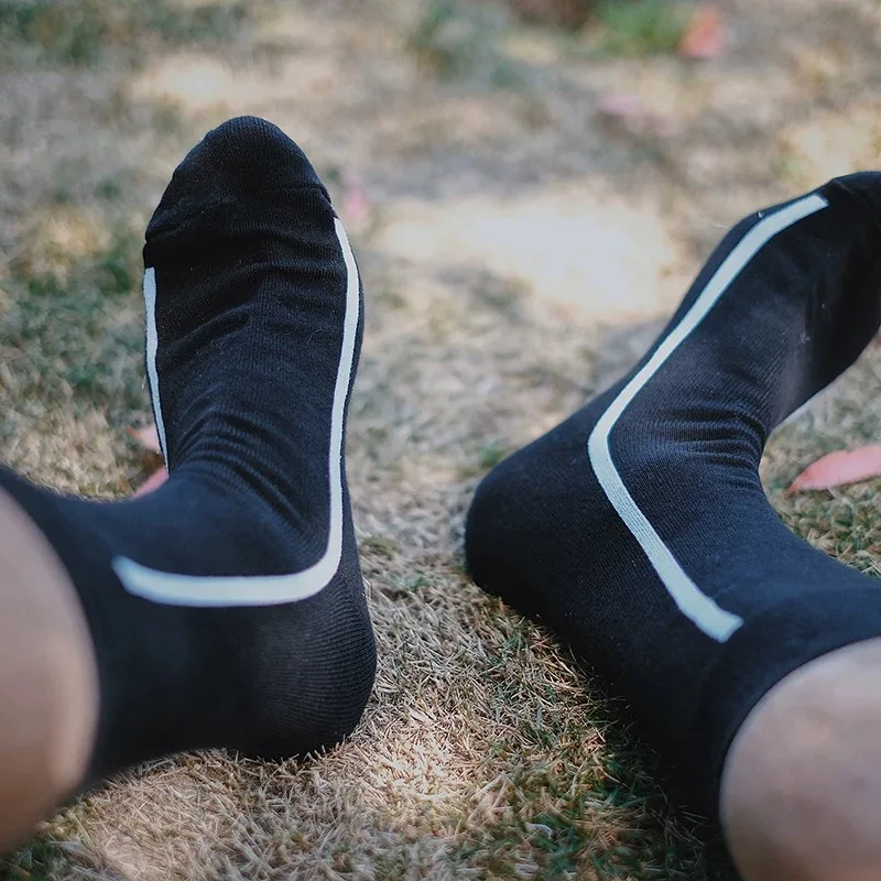 Summer new thin striped socks breathable street style sports socks cotton