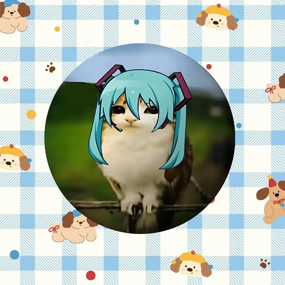 Niedliche Katzen-Memes Meow Kawaii Abzeichen Kreative Blechpins Kreative Zitat-Broschen Kleidung Rucksack Schmuck Geschenk Für – Detail 9