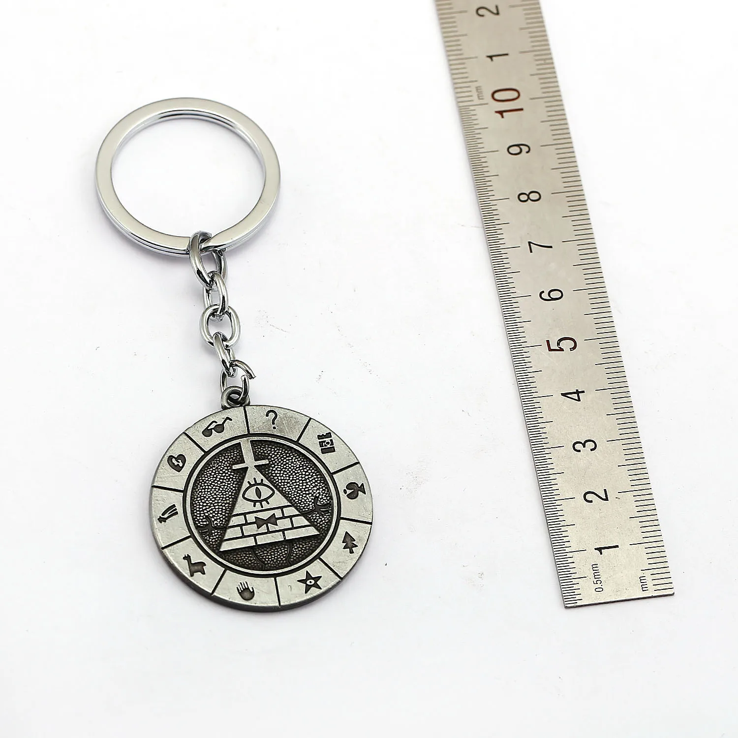 New Gravity Falls Figure Cartoon Toys Bill Cipher Necklace Keychains Jewelry Accessories Adorable Toys Birthday Gifts