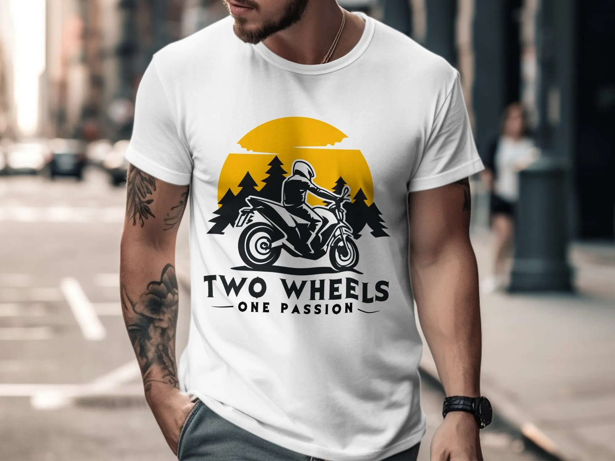 Sunset Motorcycle Biker Racing Motocross Bike Lover T Shirt Motorbike Love Birthday Holiday Present