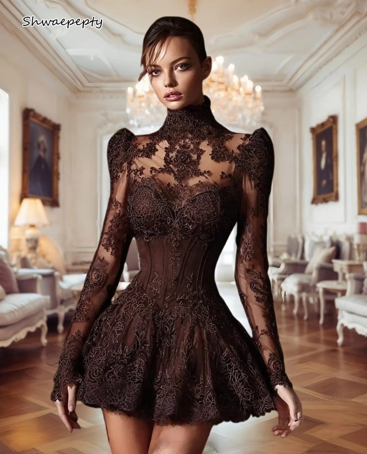 Chocolate Lace Shor… - image